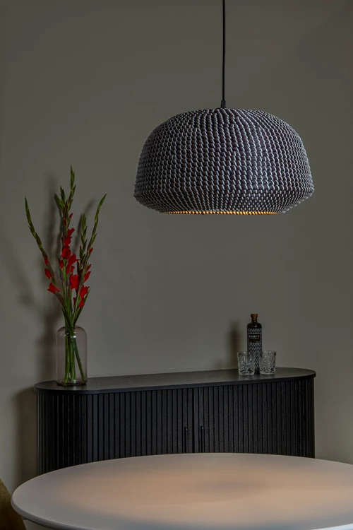 Lucide MADUKA - Suspension - 1xE27 - Noir | Premium - ambiance 2